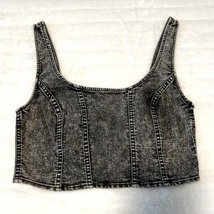 Denim Crop Top